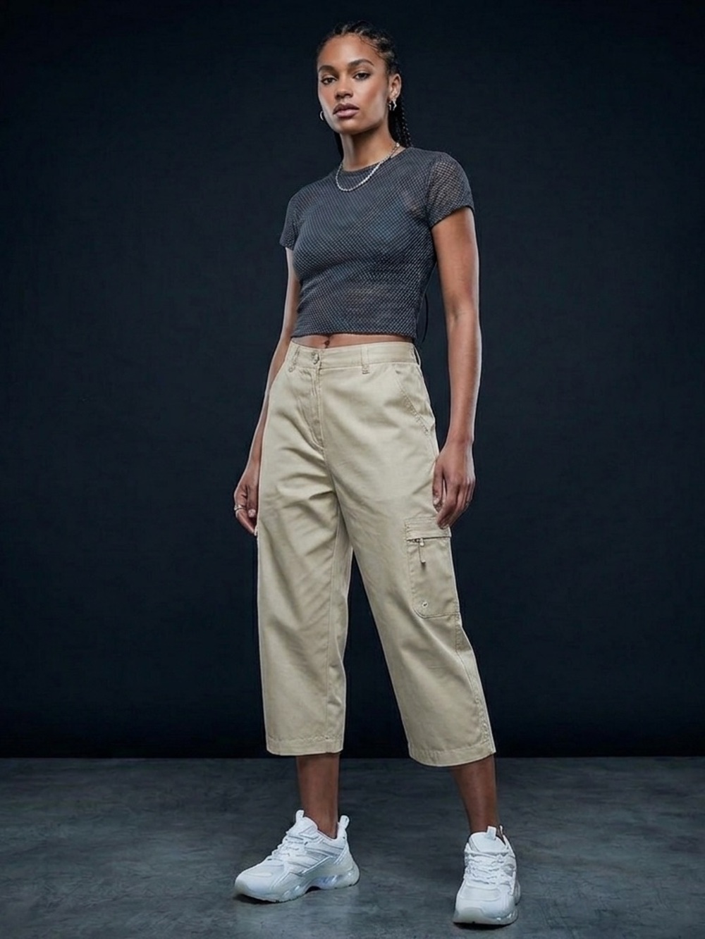 Woolrich Khaki Cargo Cropped Pants Women’s Size 12